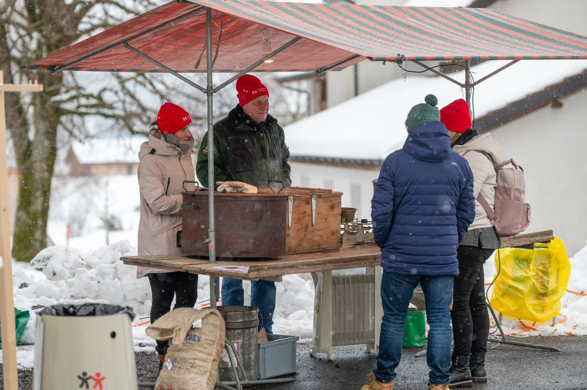 Marronistand am Winterzauber