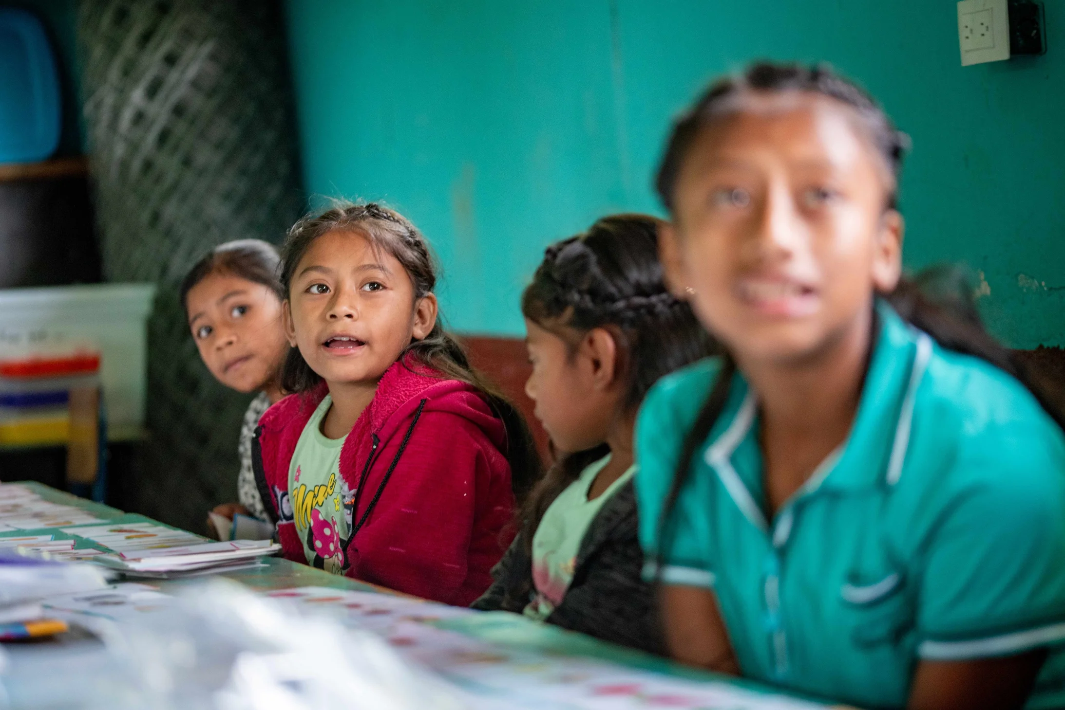 Kinder in einer Schule in Guatemala