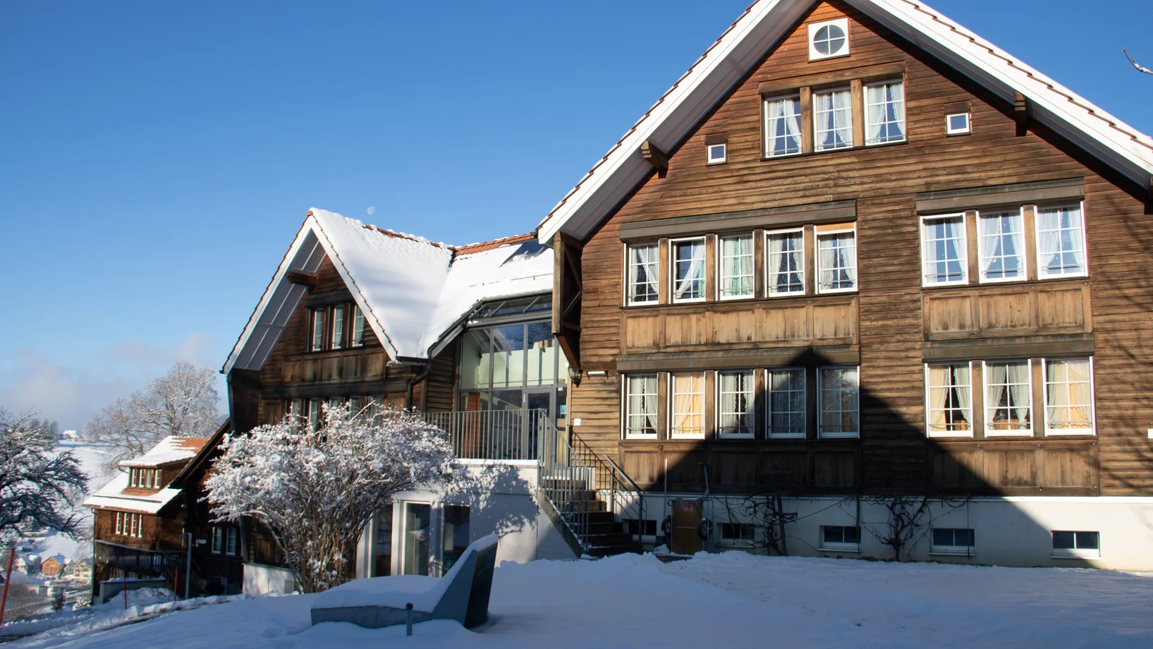 Dorf im Winter