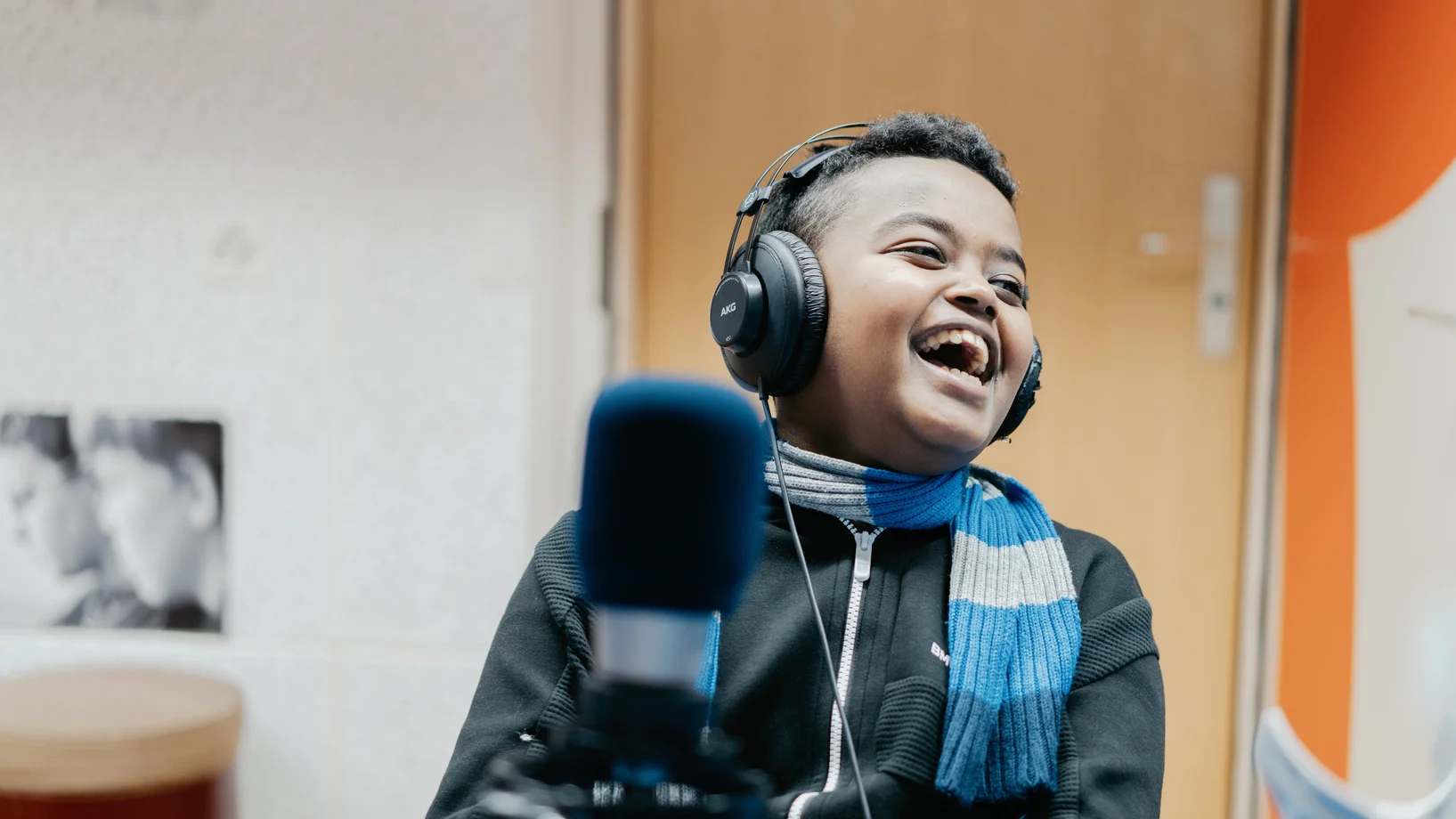 Kind im Radioprojekt