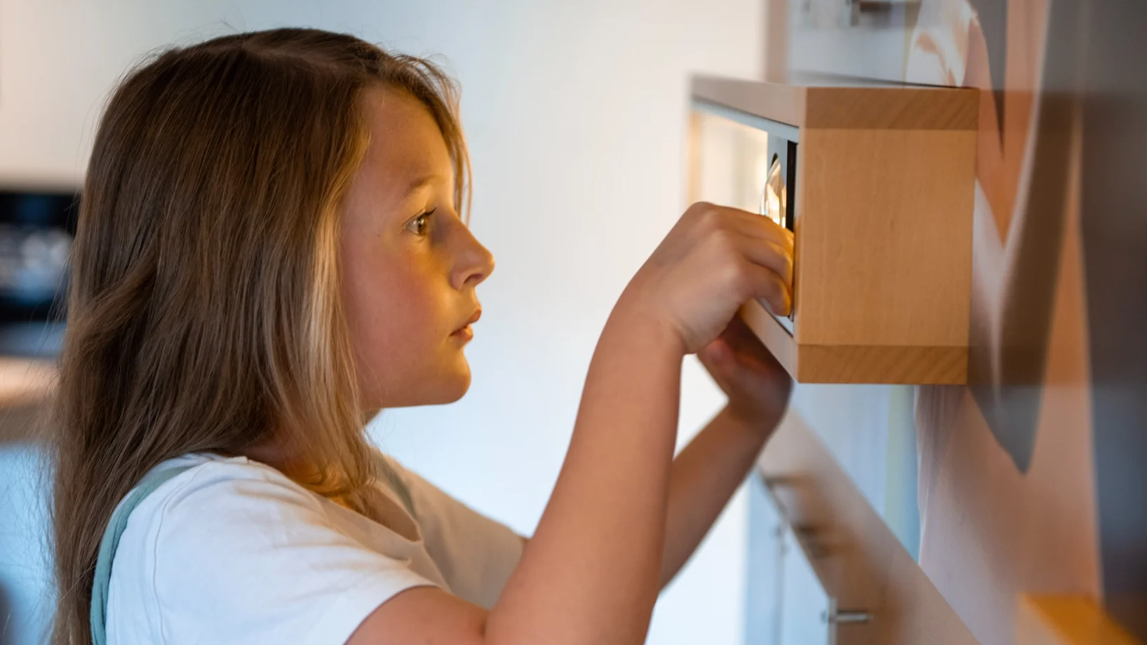 Kind besucht das Museum im Kinderdorf Pestalozzi in Trogen