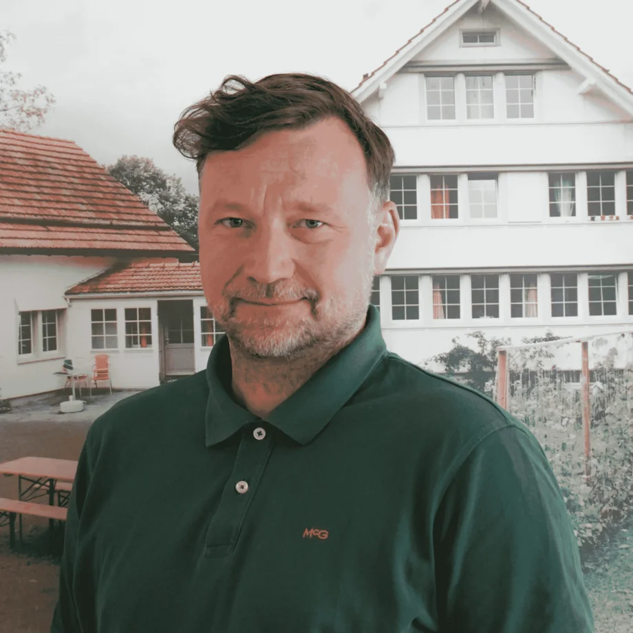 Mitarbeiter im Kinderdorf Pestalozzi in Trogen im Bereich Event.